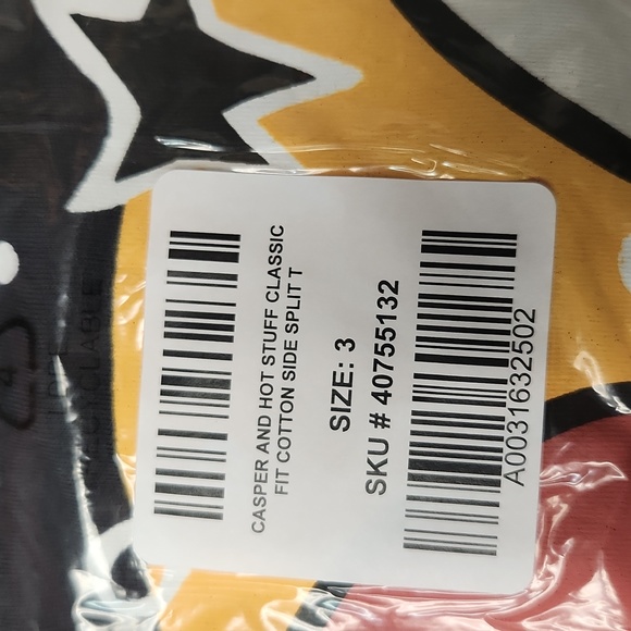 ❤️NWT VINTAGE TORRID TEE CASPER THE FRIENDLY GHOST & HOT STUFF - SIDE SPLIT - Picture 12 of 14